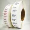 Three layer tag label rolls