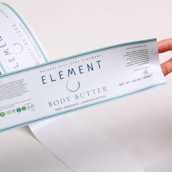 Waterproof jar sticker labels