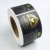 Hot stamping label for shampoo and conditioner bottles