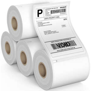 Blank 4x6 air waybill thermal label rolls