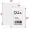 Half sheet address label paper