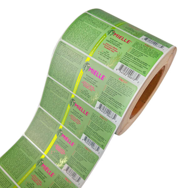 Soft touch cosmetic label for personal care bottle