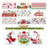 16oz Christmas UV DTF cup wrap sticker for glass tumbler