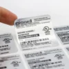 Durable equipment stickers