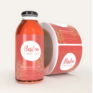 Factory custom drink beverage label stickers for bottle packaging