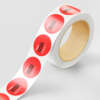 Custom logo round sticker rolls