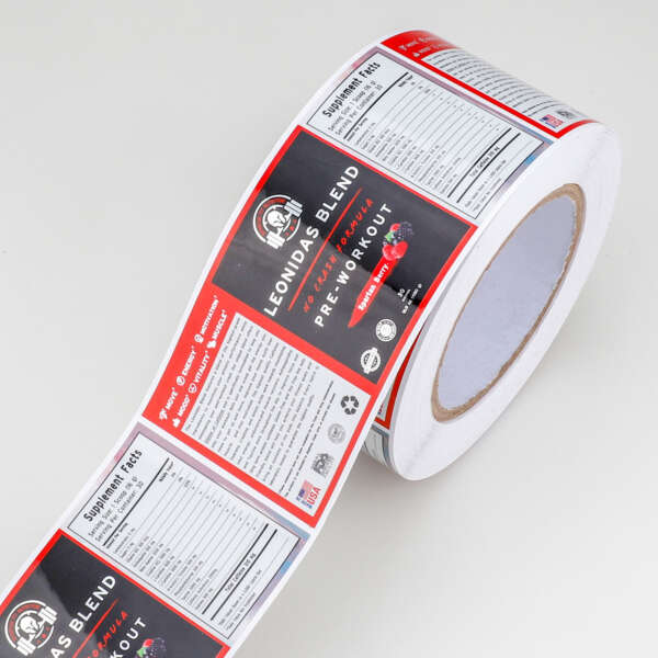 Luxury supplement label printing on BOPP film