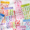 Custom vinyl holographic sticker sheet with lamination