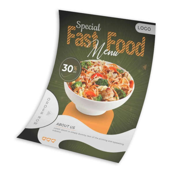 custom A0 A1 A2 A3 A4 A5 vinyl PVC poster printing material detail view