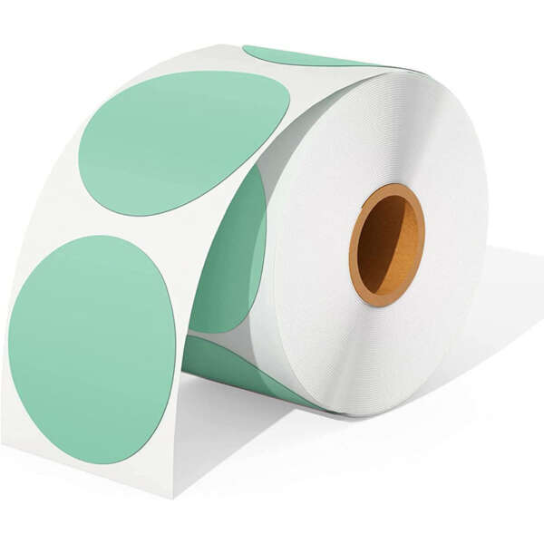 Colored packaging label stickers