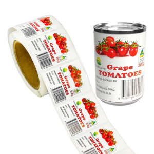 Food safety aluminum can sticker rolls