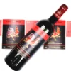 premium textured paper gold foil spot UV wine bottle label bulk wine packaging use