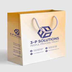 custom printed luxury retail paper bag with logo for business gifts view 1