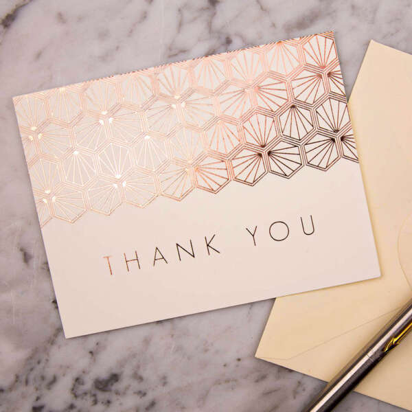 A5 A6 luxury private logo thank you business card custom logo option