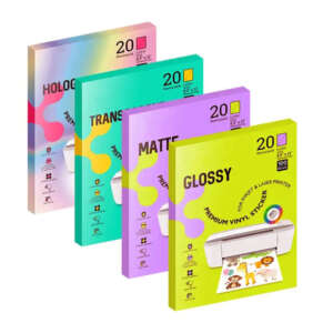 Blank self adhesive white PP film sticker paper