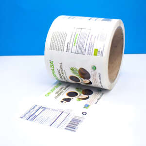 Custom adhesive food sticker labels for bottle and jar packaging