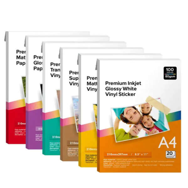 Glossy matte clear sticker sheets