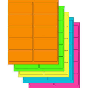 Printable inkjet A4 colored label paper