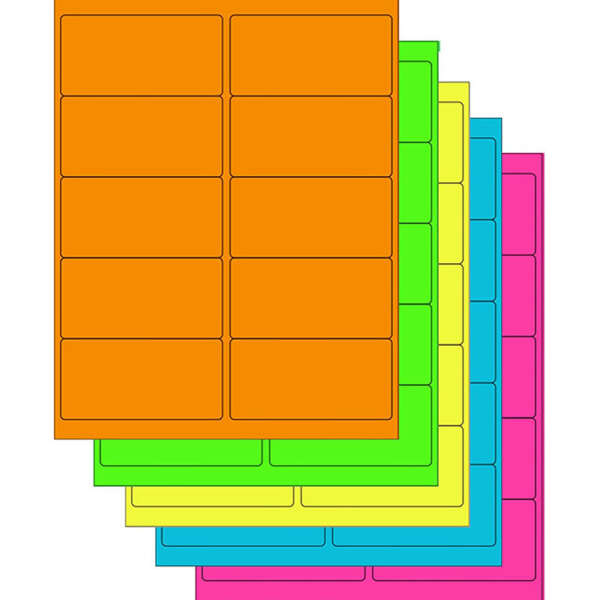 Printable inkjet A4 colored label paper