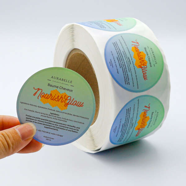 Personalized round stickers for product packaging