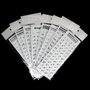 Multilingual keyboard stickers