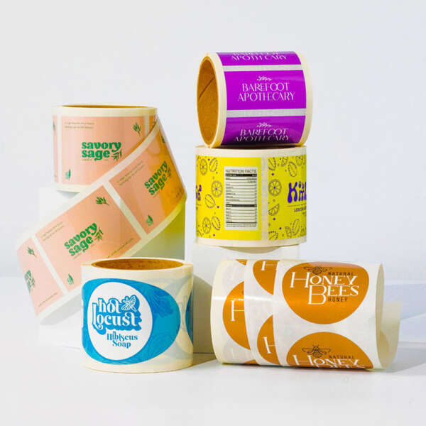 Custom food label stickers for cardboard boxes
