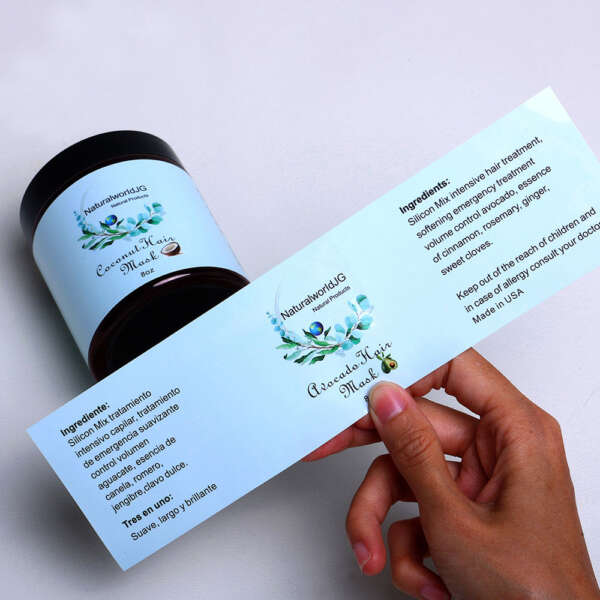 Clear film cosmetic bottle labels