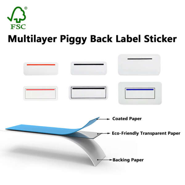 Custom sticker label for retail product packaging