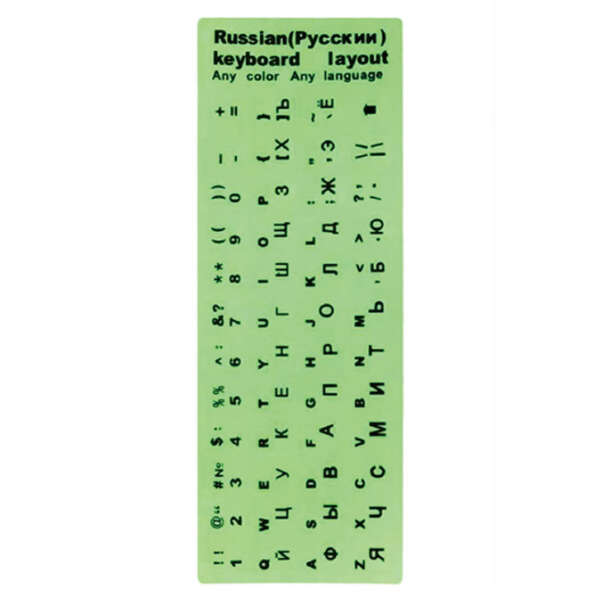 Custom PVC printed keyboard sticker sheet