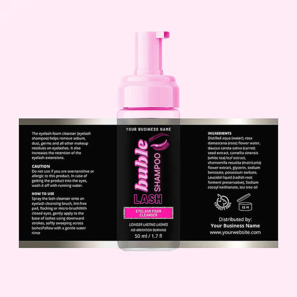 Self-adhesive BOPP labels for lash packaging
