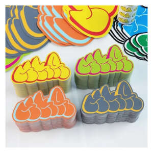 Destructible vinyl sticker sheets