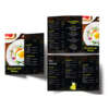 custom takeout restaurant menu and poster printing service material detail view