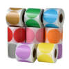 Color coding label stickers with glitter holographic surface