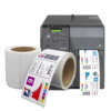 Glossy Memjet inkjet printable label roll for packaging