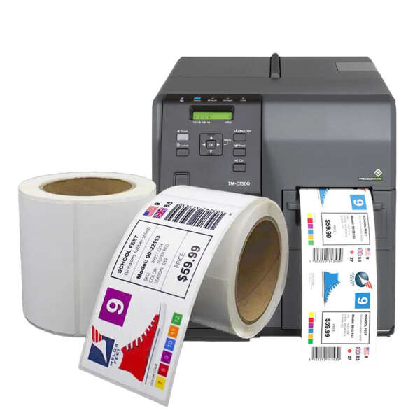 Glossy Memjet inkjet printable label roll for packaging