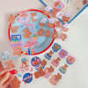 Transparent clear vinyl kiss cut sticker sheet