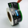 Round food jar and bottle sticker labels