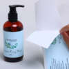 Waterproof skincare packaging labels