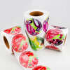 Printed synthetic paper stickers