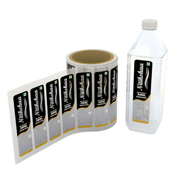 PET beverage bottle stickers with waterproof printing