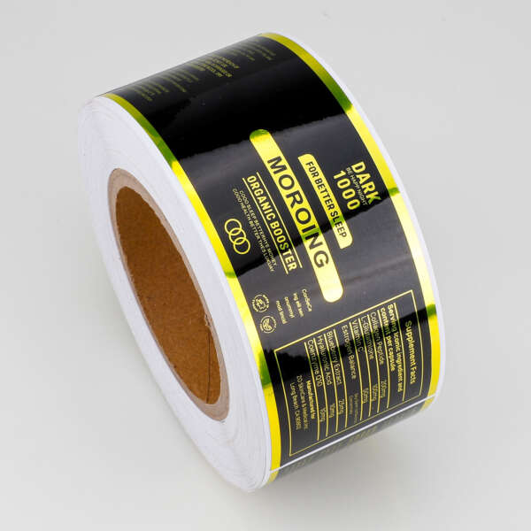 Matte nutrition bottle roll stickers