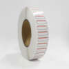 Three layer piggyback label roll for garment hang tags