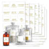 Waterproof hand soap stickers for reusable bottles