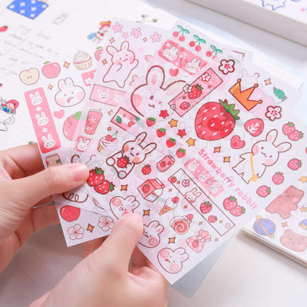 Custom kids sticker sheet samples