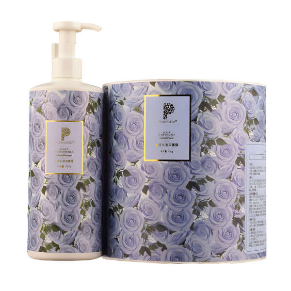 Custom makeup and skincare bottle labels for care wash packaging
