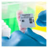 Laboratory cryo tag label for frozen samples