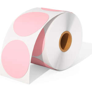 Colored round thermal label rolls