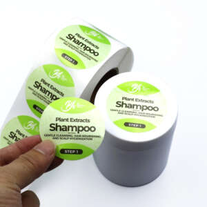 Custom round logo sticker rolls
