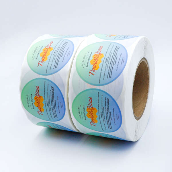 Personalized packaging labels in circle shape