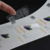 Clear beverage bottle vinyl labels